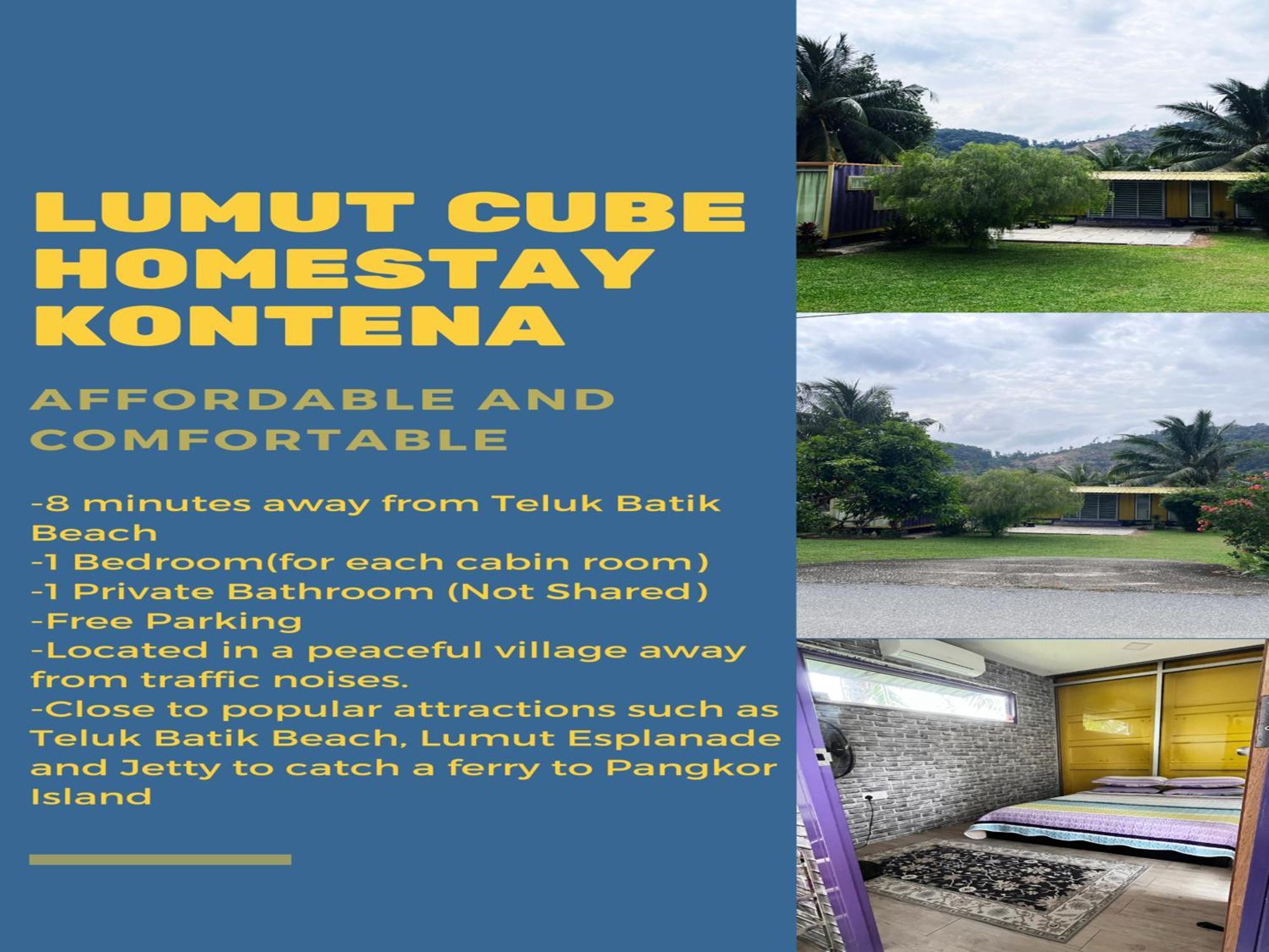 Purple Cube At Lumut Cube Homestay Kontena Exterior foto